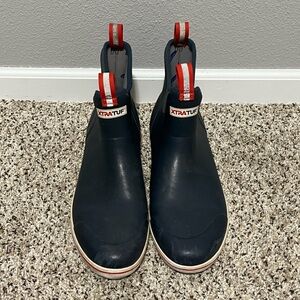 Men's Navy XtraTuf Waterproof Deck Boots